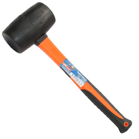 SP - HAMMER RUBBER MALLET BLACK 680G ( 24OZ) FIBREGLASS HANDLE